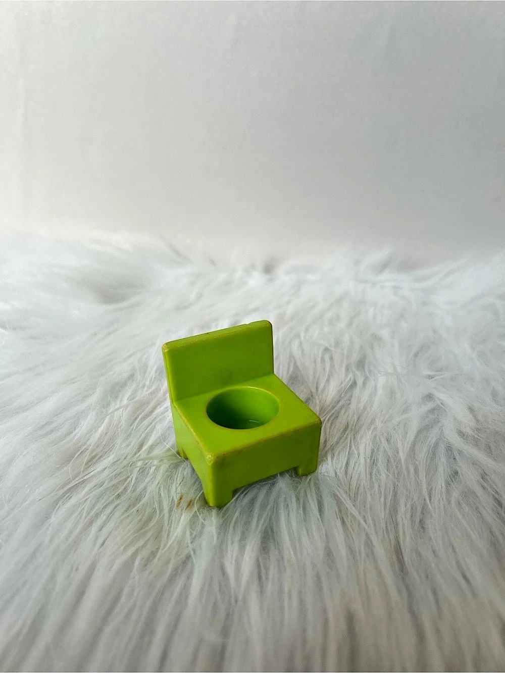 Vintage Little People Fisher Price Green Chair